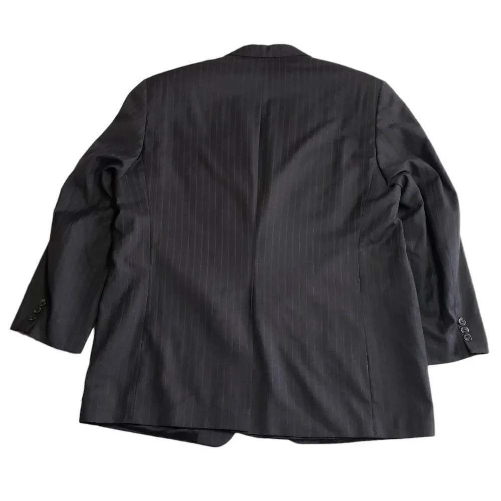 Lauren Ralph Lauren Gray Pinstriped Suit Jacket Sz 46R